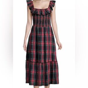 Vineyard Vines - Apres Tartan Smocked Midi Dress - NWT - Medium